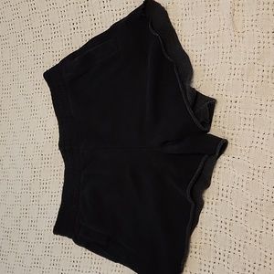 Aerie Lumber Jane high waisted Black Women's Shorts size Large